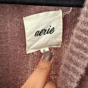 Aerie Brown Knit Sweater